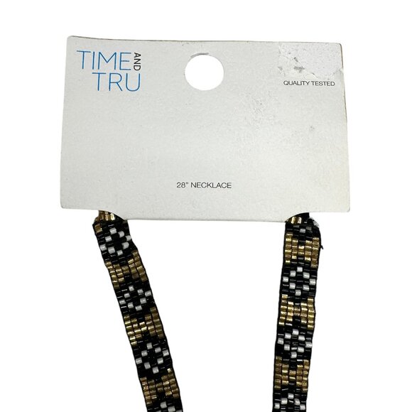 Time & Tru Beaded Necklace - Picture 2 of 6